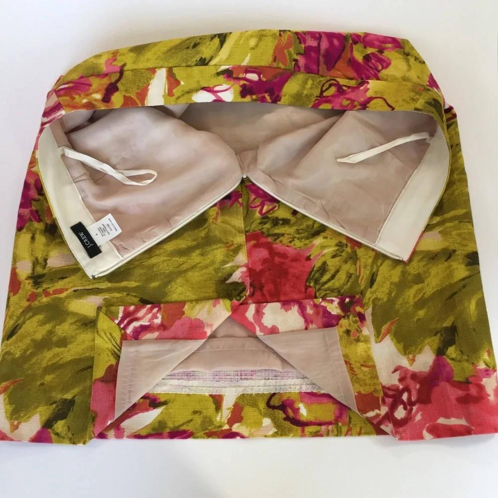 J. Crew Floral Print Pencil Skirt 4